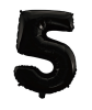 Folyo Balon 66 Cm Siyah Rakam 5 - 1