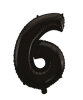 Folyo Balon 66 Cm Siyah Rakam 6 - 1