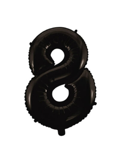 Folyo Balon 66 Cm Siyah Rakam 8 - Balonevi