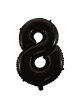 Folyo Balon 66 Cm Siyah Rakam 8 - 1
