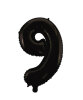 Folyo Balon 66 Cm Siyah Rakam 9 - 1