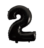 Folyo Balon 66 Cm Siyah Rakam 2 - 1
