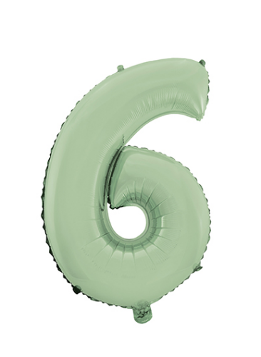 Folyo Balon 66 Cm Yeşil Rakam 6 - 