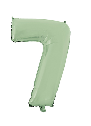 Folyo Balon 66 Cm Yeşil Rakam 7 - 1