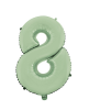 Folyo Balon 66 Cm Yeşil Rakam 8 - 1