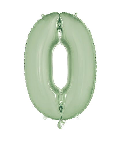 Folyo Balon 66 Cm Yeşil Rakam 0 - 