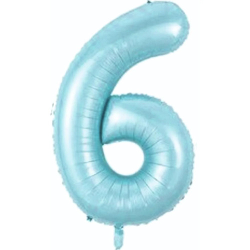 Folyo Balon 76 Cm Mavi Rakam 6 - 