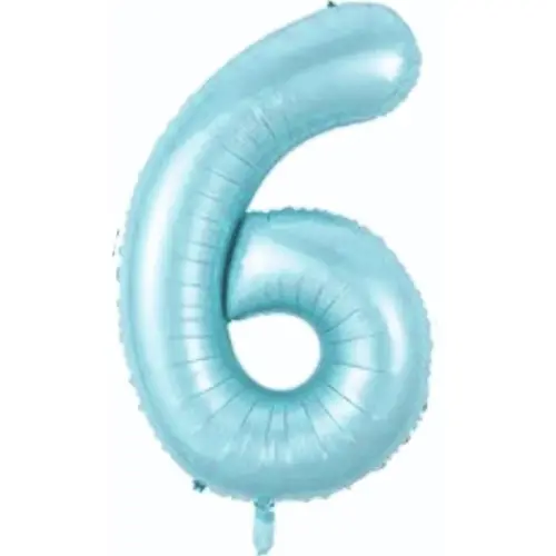 Folyo Balon 76 Cm Mavi Rakam 6 - 1