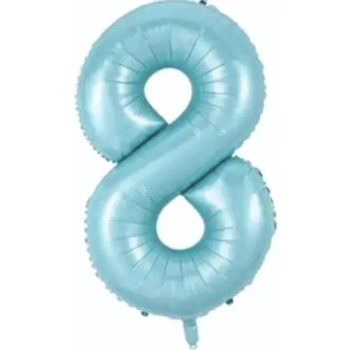 Folyo Balon 76 Cm Mavi Rakam 8 - 1