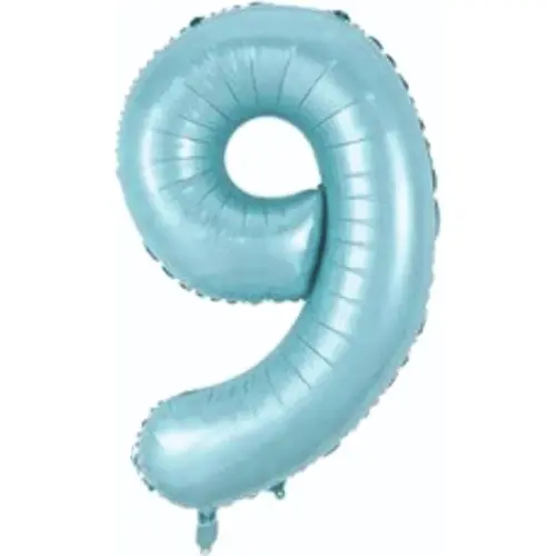 Folyo Balon 76 Cm Mavi Rakam 9 - 1