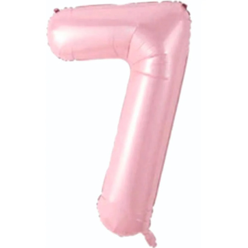 Folyo Balon 76 Cm Pembe Rakam 7 - 