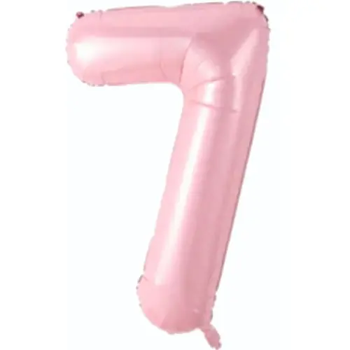 Folyo Balon 76 Cm Pembe Rakam 7 - 1