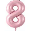 Folyo Balon 76 Cm Pembe Rakam 8 - 1