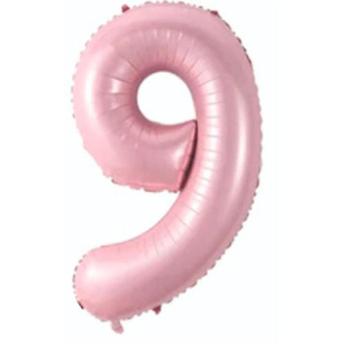Folyo Balon 76 Cm Pembe Rakam 9 - 