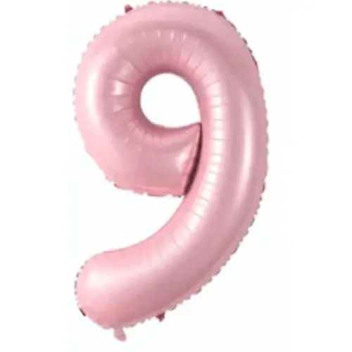 Folyo Balon 76 Cm Pembe Rakam 9 - 1