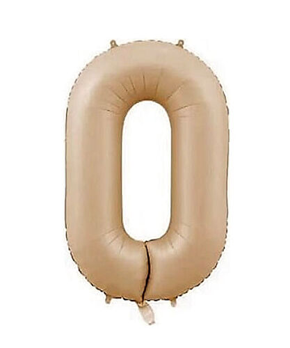 Folyo Balon 82 Cm (32'') Karamel Rakam 0 - 