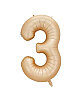 Folyo Balon 82 Cm (32'') Karamel Rakam 3 - 1