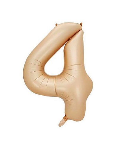 Folyo Balon 82 Cm (32'') Karamel Rakam 4 - 
