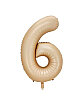 Folyo Balon 82 Cm (32'') Karamel Rakam 6 - 1