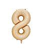Folyo Balon 82 Cm (32'') Karamel Rakam 8 - 1