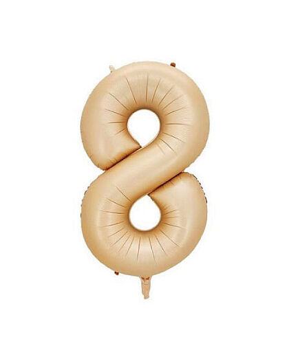 Folyo Balon 82 Cm (32'') Karamel Rakam 8 - 