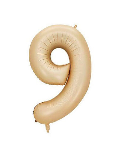 Folyo Balon 82 Cm (32'') Karamel Rakam 9 - 