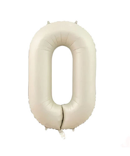 Folyo Balon 82 Cm (32'') Krem Rakam 0 - 