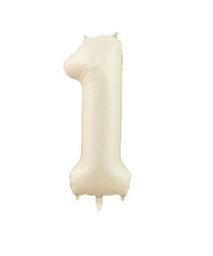Folyo Balon 82 Cm (32'') Krem Rakam 1 - 