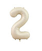 Folyo Balon 82 Cm (32'') Krem Rakam 2 - 1