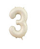 Folyo Balon 82 Cm (32'') Krem Rakam 3 - 1