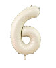 Folyo Balon 82 Cm (32'') Krem Rakam 6 - 1