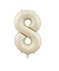 Folyo Balon 82 Cm (32'') Krem Rakam 8 - 1