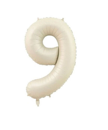 Folyo Balon 82 Cm (32'') Krem Rakam 9 - 
