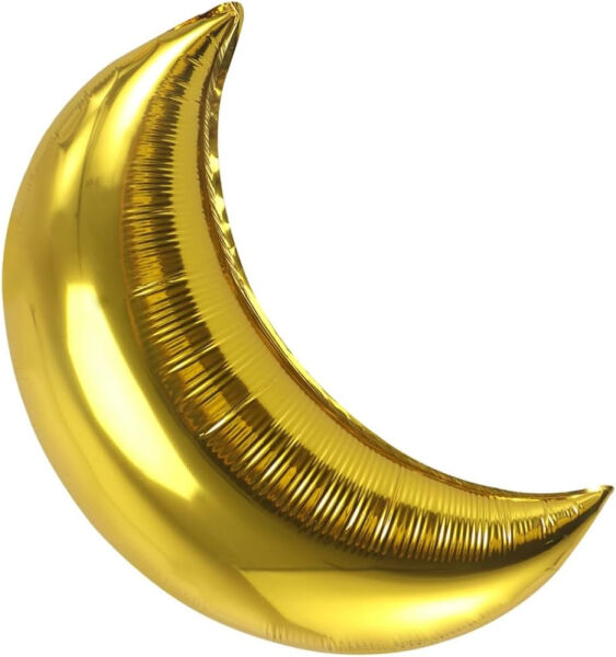 Folyo Balon Ay Şekilli Altın 24 inç - 