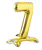 Folyo Balon Ayaklı 70 cm Gold Rakam 7 - 1