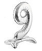 Folyo Balon Ayaklı 70 cm Gümüş Rakam 9 - 1