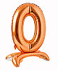 Folyo Balon Ayaklı 70 cm Rose Gold Rakam 0 - 1