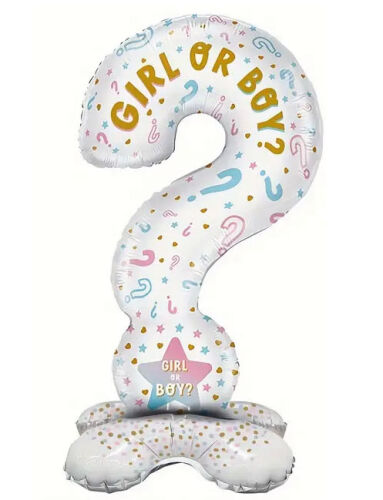 Folyo Balon Ayaklı Cinsiyet Soru İşareti 110 Cm - 