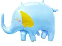 Folyo Balon Bebek Fil Mavi - 1