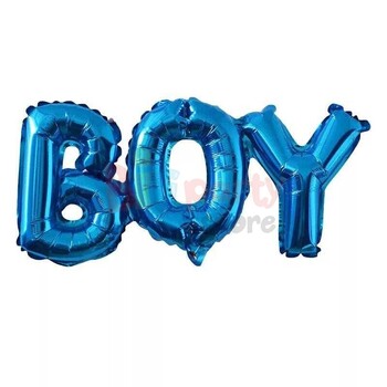 Folyo Balon Boy Yazısı Mavi - 1