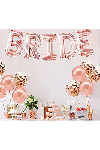 Folyo Balon Bride Rose Gold Set 34 inç - 