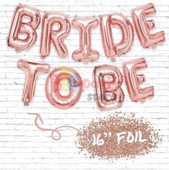 Folyo Balon Bride To Be Rose Gold Set 16 inç - 1