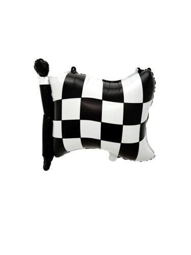 Folyo Balon Damalı Bayrak 20x42 Cm - 1