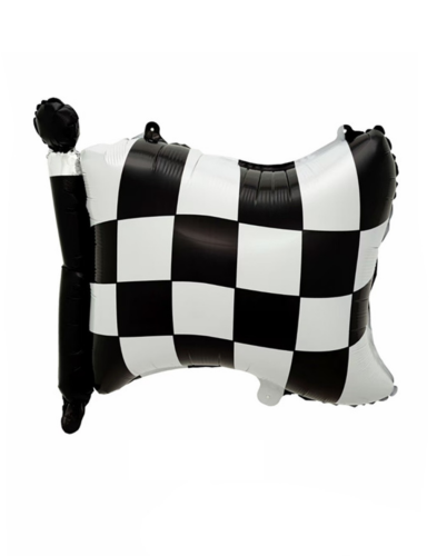 Folyo Balon Damalı Bayrak 60x54 Cm - 