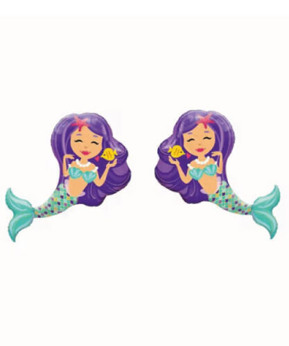 Folyo Balon Deniz Kızı 18'' 2 Li̇ Set - 