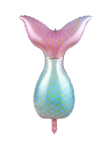 Folyo Balon Deniz Kızı Rengarenk Soft Kuyruk - 
