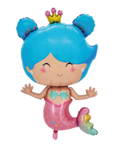 Folyo Balon Deni̇z Kızı Taçlı 105*63 Cm - 