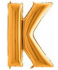 Folyo Balon Grabo 100 Cm Gold Harf K - 1