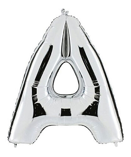 Folyo Balon Grabo 100 Cm Gümüş Harf A - 