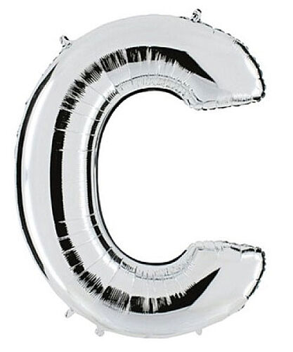 Folyo Balon Grabo 100 Cm Gümüş Harf C - 